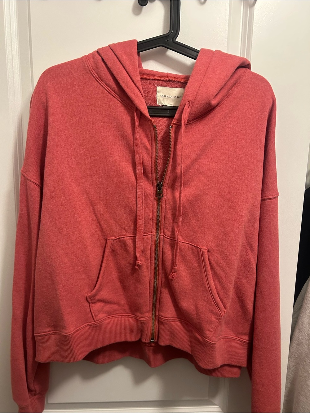 American Eagle Cropped Zip Hoodie XL